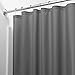 iDesign Solid Long-Length Fabric Bathroom Shower Curtain - 72