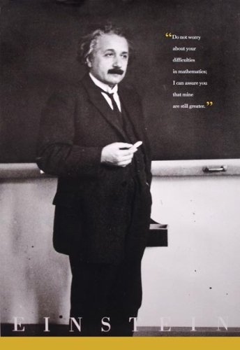 ALBERT EINSTEIN POSTER NEW RELATIVITY MATH QUOTE PO1525