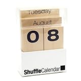 Wooden Perpetual Shuffle Calendar