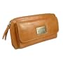 Kenneth Cole Reaction Womens Clutch Wallet w/ Outside Pocket (KC-112518-Orange)