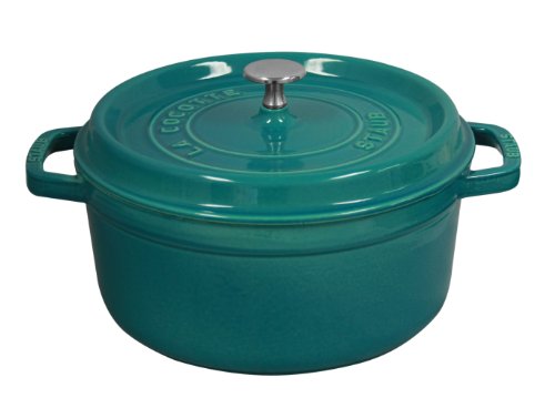 Staub Round Cocotte 5.5 Quart Teal