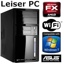 #3913 Silent Office / Multimedia PC mit Windows7 Home Premium 64 | Quad-Core! AMD FX-Series FX-4100 Turbo 4x3.7 GHz | 8GB RAM DDR3 PC1333 | 1000 GB HDD | ASUS M5A78L-M USB3 | AMD Radeon HD3000 1024MB mit DVI/HDMI | W-LAN | 22x Samsung DVD-Brenner | CardReader | 7.1 Sound | GigabitLAN
