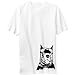 T-Shirt V Neck White  Cane Corso Face Special Graphic  Dog