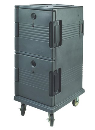 Insulated Food Pan Cart, Tall (2 Compartment) for Hot or Cold Food