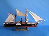 Review Handcrafted Model Ships  / Harriet Lane Us Civil War Paddle Wheeler Model Ship Nautical Decor