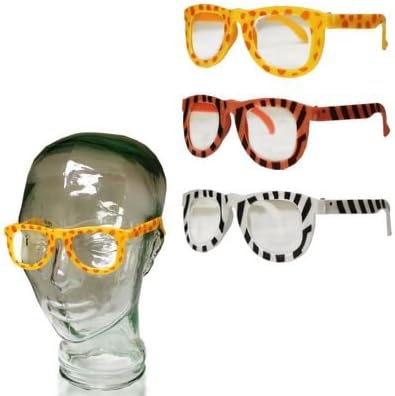 Animal Print Child Size Glasses 12 Pack
