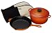 Le Creuset Cast Iron 2 Piece Boxed Cookware Set with Oven Gloves, Volcanic