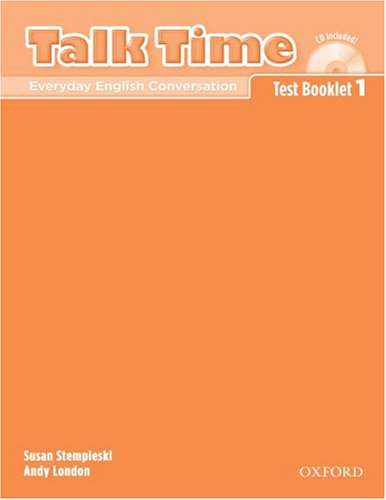 Talk Time 1 Test Booklet with Audio CD: Everyday English Conversation (Talk Time) under Pronunciation & Conversational English in The Books Store