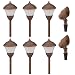 Tools & Hardware : Malibu LT5019T8 Low Voltage Garden Light Kit with Six 4-Watt Metal Tier Lights and Two 10-Watt Metal Floodlights, Aged Bronze