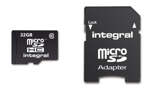 Integral Class 10 Micro SDHC 32GB Speicherkarte und Adapter (Amazon Frustfreie Verpackung) Preisvergleich