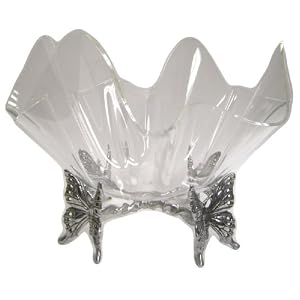 Arthur Court Butterfly Stand with 14-Inch Acrylic Bowl by Arthur Court