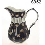 8 KENT POTTERY CIRCLES PITCHER - 8 CIRCLES PORCELAIN PITCHER, KENT POTTERY COLLECTION