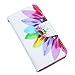 iPhone 5S Case,iPhone SE Case,iPhone 5 Case,JanCalm [Kickstand] New Pattern Premium PU Leather Wallet [Card/Cash Slots] Flip Case Cover for iPhone 5 5S SE + Crystal Pen (Rainbow Flower)