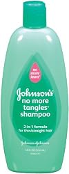 Johnson?s No More Tangles Shampoo 2-in-1 formula for thin/straight Hair, 18-Ounce Bottles (Pack of 4) - Packaging May Vary