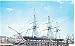 Uss Constitution Stern View Postcard