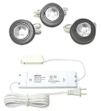 Hera Premium Halogen 3 Light Kit, with 60 Watt Premium Transformer, Black #B/SET2ARFS20BL