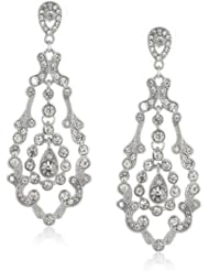 Nina Beryl Vintage Frame Drop Earrings