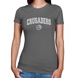 NCAA Holy Cross Crusaders Ladies Charcoal Logo Arch T-shirt