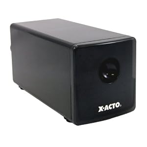 X-Acto 1744 Heavy-Duty Electric Pencil Sharpener, Black, 1 Unit