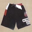 Mens Wise Guy Swim Trunks Solid / 2 Color Inset (4 color choices)