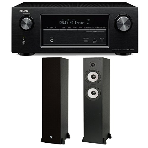 Denon AVR-X2100W 7.2 Channel Full 4K Ultra HD A/V Receiver Plus A Pair of Boston Acoustics Classic II CS260 Floorstanding Speakers
