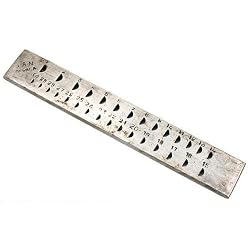 30 Half Round Hole Drawplate Jewelers Wire Draw Plate