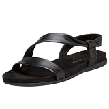 Aerosoles Women's Rediscover Casual Flat Sandal,Black,7.5 M US