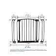Dreambaby Swing Close Gate with Extensions - Black