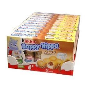 Kinder Happy Hippo - Cocoa, CASE, 10x(20.7g x 5) by Ferrero