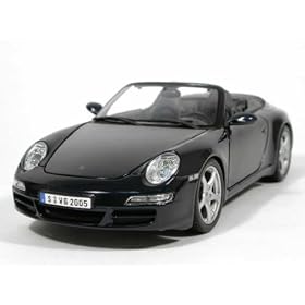 2005 Porsche 911 Carrera Cabriolet diecast model car 1:18 scale die cast by Maisto - Dark Blue by Maisto