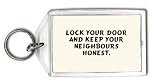 Review SHOPZEUS  / Lock your door and keep your neighbours honest. Keychain
