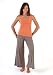 Drawstring Linen Pants - DreamSacks BambooDreams Wide Leg Pant - Medium (10-12) - Mushroom