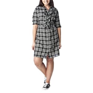 Women's Plus-Size 3/4-Sleeve Shirt Dress