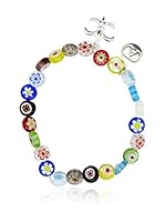 Alexandra Plata Pulsera Flores