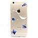 iPhone 6 Case, iPhone 6s Case, JAHOLAN Amusing Whimsical Designs Clear TPU Soft Case Rubber Silicone Skin Cover for Normal 4.7 inches iPhone 6/6s - Flying Fish