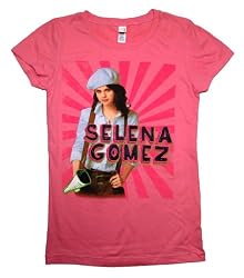SELENA GOMEZ T-SHIRTS - *YOUTH SIZES!* OFFICIAL SELENA GOMEZ PINK YOUTH GIRLY TEE + free gift