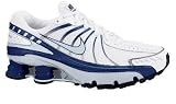 Softball - Nike Shox Turbo+VII Wht/Sil/Nav Men's Running Shoe