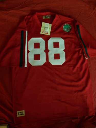 2010 Football Hall of Fame Inductee Jerry Rice Autographed Mississippi Valley State University Throwback Football Jersey, Psa/dna Certified Authentic #H64453.