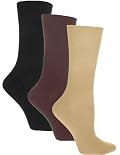 Sugar Free Sox Ladies Assorted 3 Pack Health Socks | Diabetic Socks