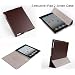 Invision� Executive iPad 2 Smart Case CoverTM - Full Grade Brown leather (PU) with Satin Inner Cloth - PREMIUM QUALITY & SUPERIOR DESIGN FEATURES, AUTO SLEEP/WAKE FUNCTION AS STANDARD.