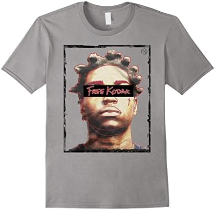 Men's Free Kodak Black Tshirt Small Slate