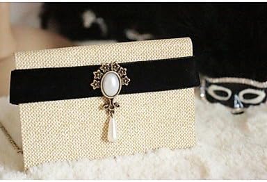 A-TT-121 Lolita Goth Black Lace Choker Velvet Necklace