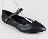 Leatherette Maryjane Flat