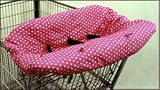 3 N 1 Shopping Cart & High Chair Cover - Hot Pink and White Dots - Cuter Than A Ducks Butt