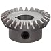 Boston Gear HL148YG Bevel Gear, 2:1 Ratio, 0.500" Bore, 16 Pitch, 24 Teeth, Steel