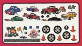 Classic RACE CAR Muscle WALL APPLIQUES wallpaper boy