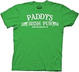 It's Always Sunny In Philidelphia Paddy's Irish Pub Green Adult Tee L