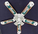 Ceiling Fan Designers 52FAN-NFL-MIA NFL Miami Dolphins Football Ceiling Fan 52 In.