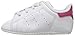 adidas Originals Baby Stan Smith Running Shoe, White/White/Bold Pink, 2 US Unisex Infant