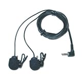 DELUXE CARDIOID STEREO LAPEL MICROPHONES w SHURE ROTATING CLIPS by Sound Professionals